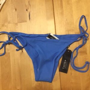 TAVIK JAX Tie Side Swim bottom marina blue XS NWT